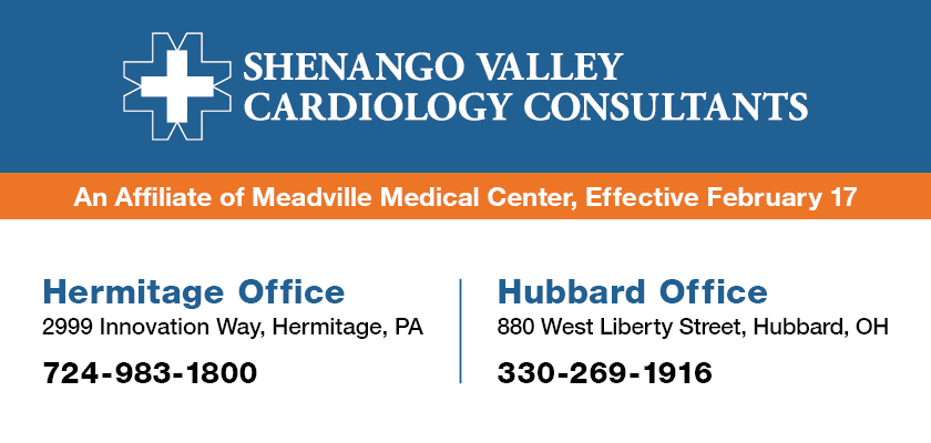 Meadville Medical Center Affiliation with Shenango Valley Cardiology Consultants in Sharon Regional Service Area